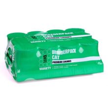 Breederpack Premium Chunk Variety 12Pack Cat Food - 400G